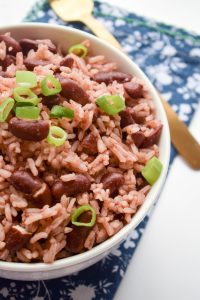 Jamaican Caribbean Rice and Peas/Rice and Beans 