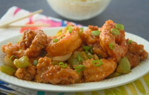 Sweet and Sour Chicken and Shrimp