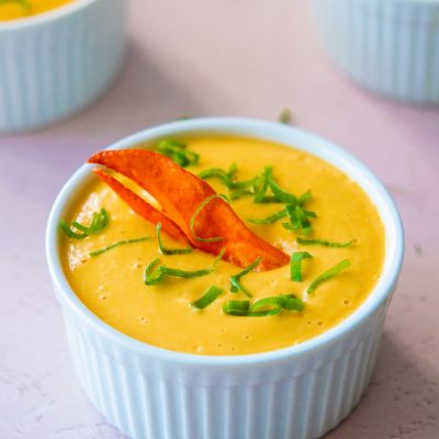Creamy Pumpkin Lobster Soup